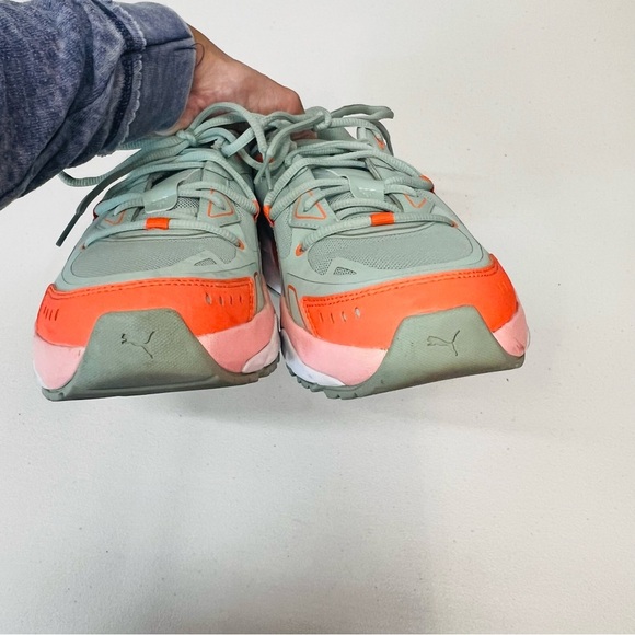Puma TRC Mira Tech Colorful Green Sneakers Size 10.5 - Picture 9 of 11